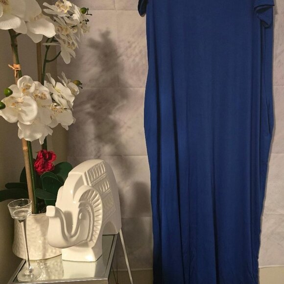 Royal Blue Maxi Dress - Picture 1 of 3